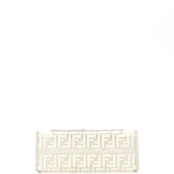Fendi Runaway Shopper Tote Zucca PU Small Clear, White - Picture 4 of 7